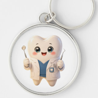 Cute Tooth Dentist Keychain | Dental Gifts