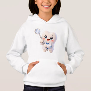 Cute Tooth Dentist Kids Hoodie Dental Gift