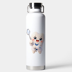 Cute Tooth Dentist Water Bottle Dental Gift