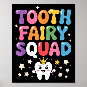 Cute Tooth Fairy Costume For Men Women Kids Teeth Poster