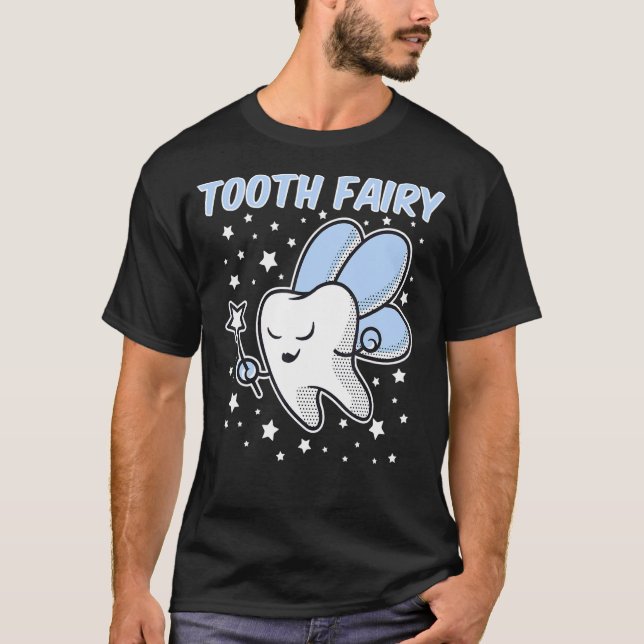 Cute Tooth Fairy Halloween Costume Dental Assistan T-Shirt (Front)