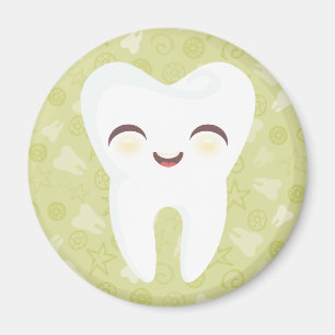Cute Tooth - Green Magnet