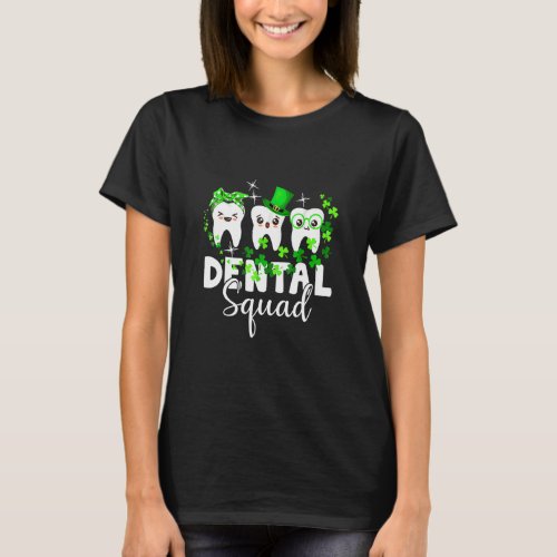 Cute Tooth Leprechaun Hat Dental Squad St Patrick  T_Shirt
