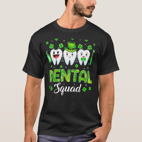 Cute Tooth Leprechaun Hat Dental Squad St Patrick T_Shirt
