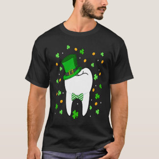 Cute Tooth Leprechaun Hat Dental Squad St Patrick' T-Shirt
