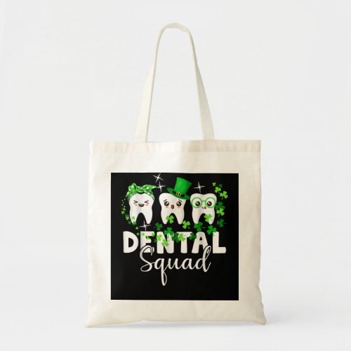 Cute Tooth Leprechaun Hat Dental Squad St Patrick Tote Bag