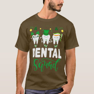 Cute Tooth Leprechaun Hat Dental Squad St Patricks T-Shirt