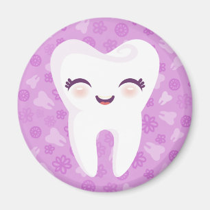 Cute Tooth - Purple Magnet