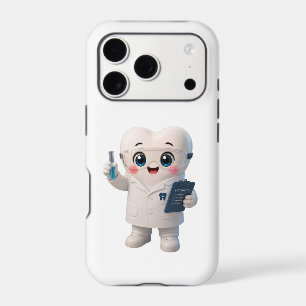 Cute Tooth Scientist Phone Case Dental Lab Coat