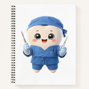 Cute Tooth Surgeon Notebook – Funny Dentist Gift
