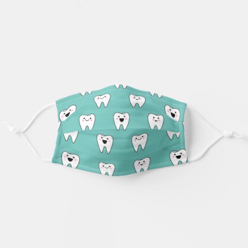 Cute Tooth Teeth Dentist Dental Adult Cloth Face Mask