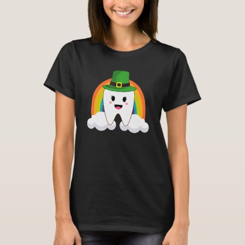 Cute Tooth With Hat Dental Assistant Tee St Patric