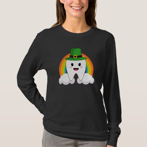 Cute Tooth With Hat Dental Assistant Tee St Patric