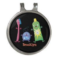 Cute toothbrush toothpaste dental floss cartoon 