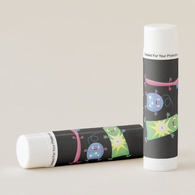 Cute toothbrush toothpaste dental floss cartoon lip balm (Front)