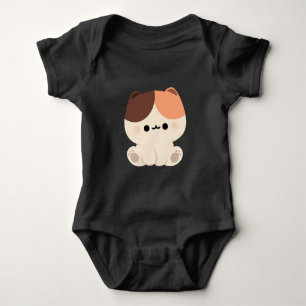 Cute Tortie Cat Baby Bodysuit
