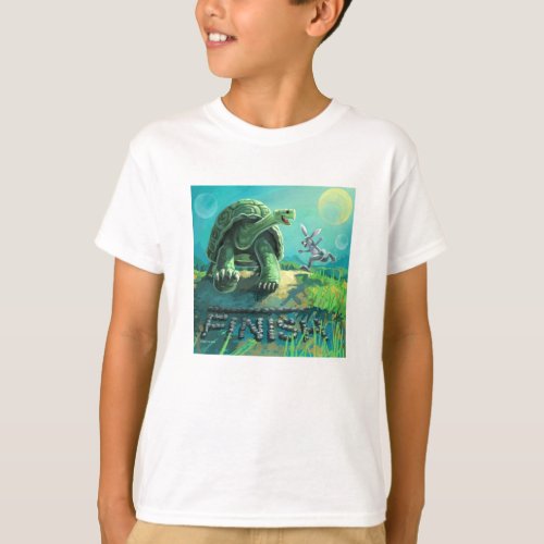 Cute Tortoise and the Hare Art T_Shirt