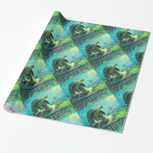 Cute Tortoise and the Hare Art Wrapping Paper