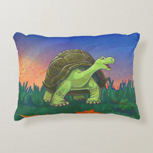 Cute Tortoise Heads and Tails Decorative Pillow