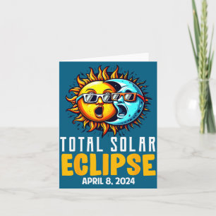 Cute Total Solar Eclipse Usa Sun Card
