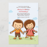 Cute Tots Birthday Invitation