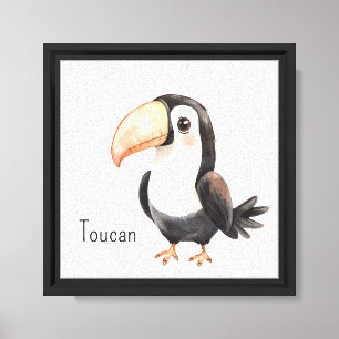 Cute Toucan Bird Animal Canvas Print
