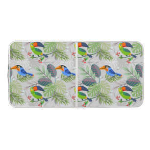 Cute Toucan bird, Everybirdy Pattern, Watercolors Beer Pong Table