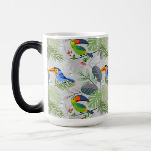 Cute Toucan bird, Everybirdy Pattern, Watercolors Color Morph Mug