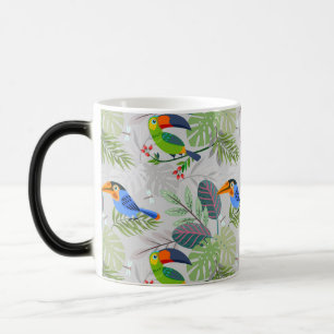 Cute Toucan bird, Everybirdy Pattern, Watercolors Color Morph Mug