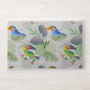 Cute Toucan bird, Everybirdy Pattern, Watercolors HP Laptop Skin