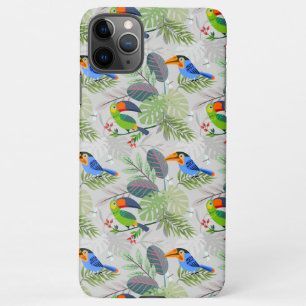 Cute Toucan bird, Everybirdy Pattern, Watercolors iPhone 11Pro Max Case