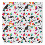 cute toucan bird tropical illustration bandana