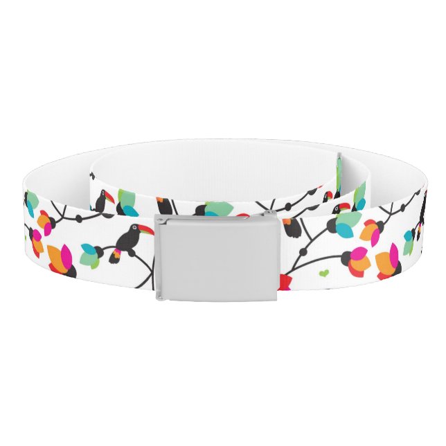 cute toucan bird tropical illustration belt (Coil)