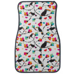 cute toucan bird tropical illustration car floor mat