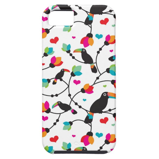cute toucan bird tropical illustration Case-Mate iPhone case (Back)