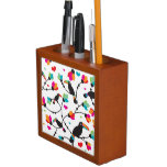 cute toucan bird tropical illustration desk organizer