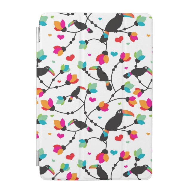 cute toucan bird tropical illustration iPad mini cover (Front)