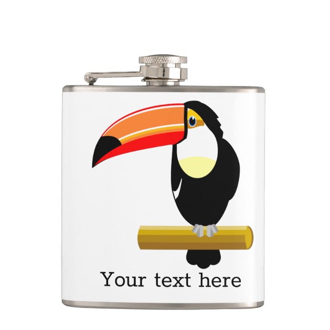 Cute Toucan Flask (Front)