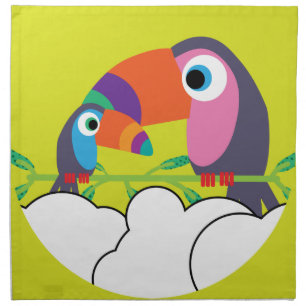 Cute Toucan Love Toucans Funny Birds Mug Cloth Napkin