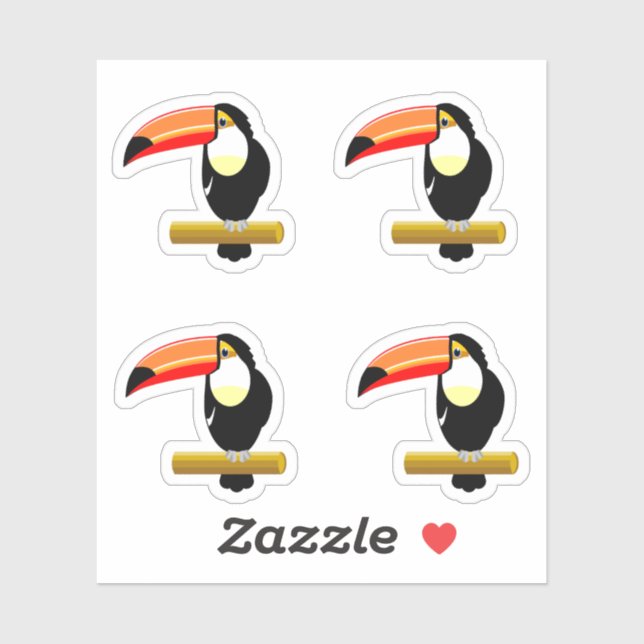 Cute Toucan Sticker (Sheet)