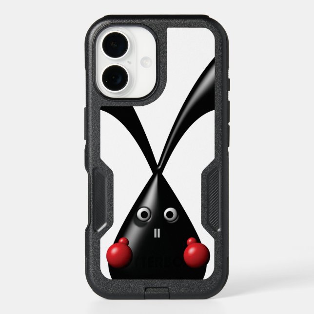 Cute Tough Bunny Boxer Rabbit Otterbox iPhone Case (Back)