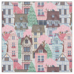 Cute Town Streets Fabric