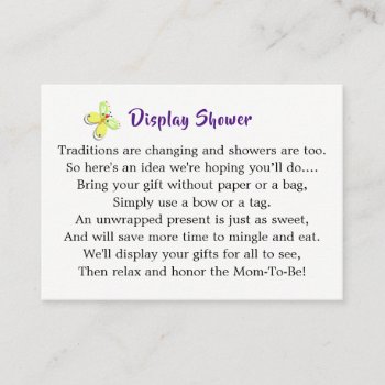 Cute Toy Baby Bunny Rabbit Baby Shower Display Enclosure Card by Flissitations at Zazzle