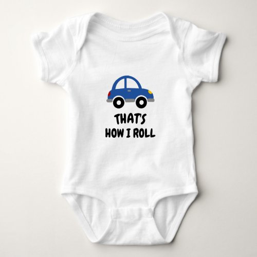 Cute toy car bodysuit for newborn baby boy