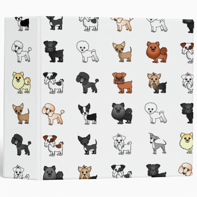 Cute Toy Dog Lover Binder 2" (Front/Spine)