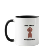 cute Toy Poodle coffe mug