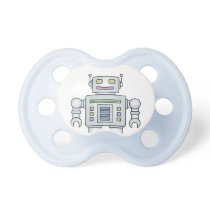 Cute toy robot baby pacifier for newborn child