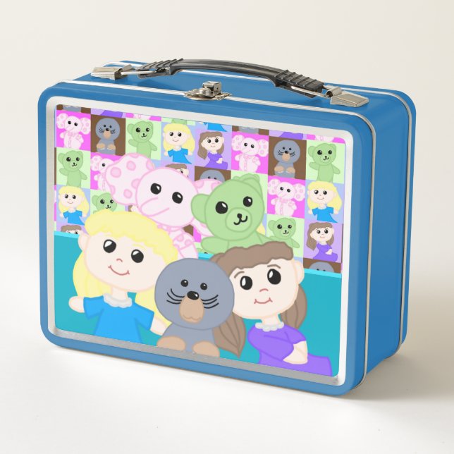 Cute Toy Themed Metal Lunchbox (Front)