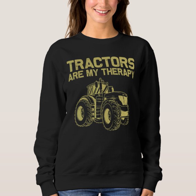 Cute Tractor Designs For Men Women Farm Truck Driv Sweatshirt (Front)