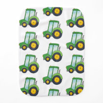 Cute Tractor Pattern Baby Burp Cloth Cute Tractor Pattern Baby Burp Cloth
